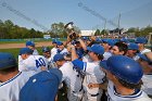 Baseball vs Babson  Wheaton College Baseball players celebrate their victory over Babson to win the NEWMAC Championship for the third year in a row. - (Photo by Keith Nordstrom) : Wheaton, baseball, NEWMAC